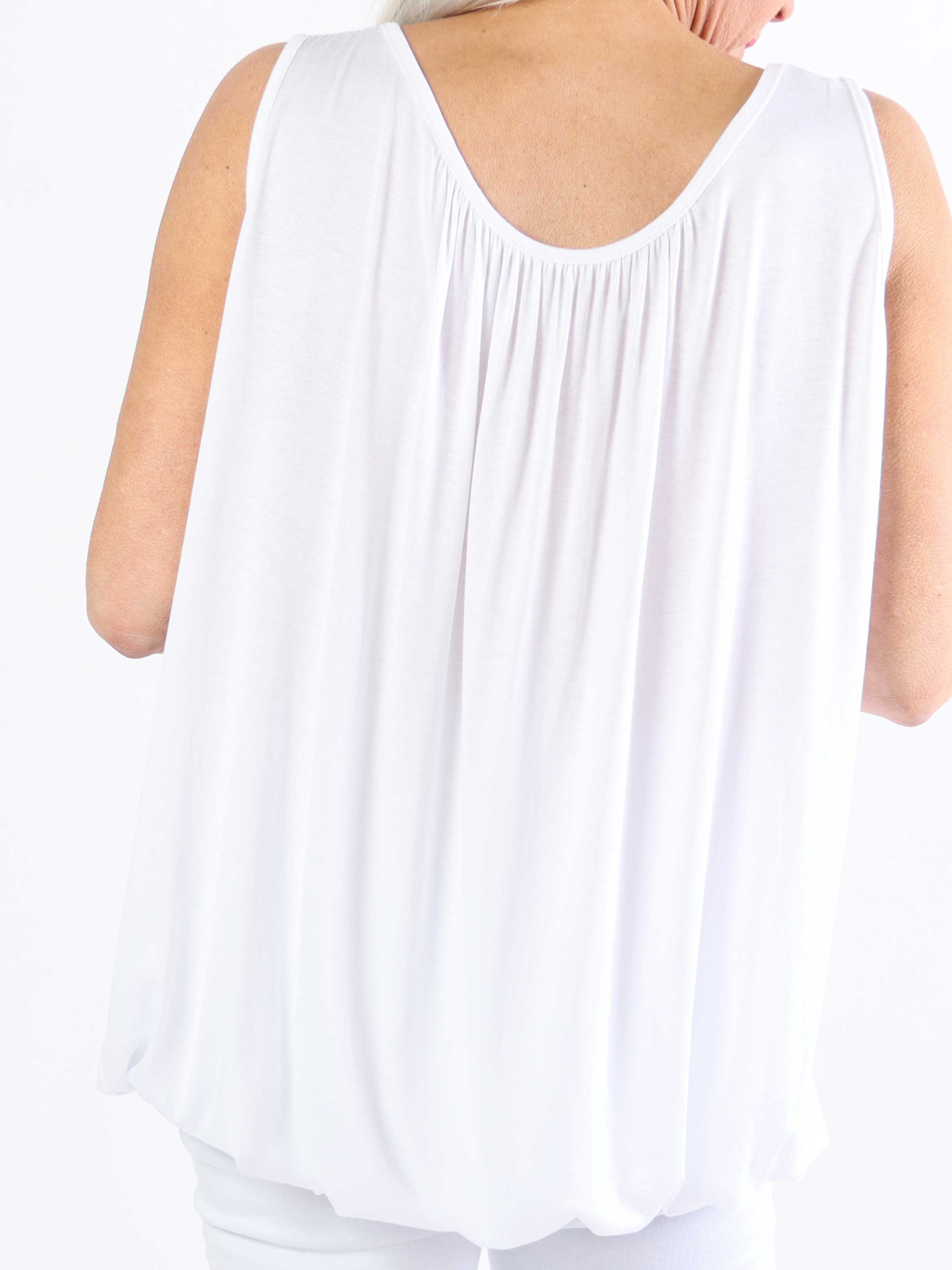 Miracle top - Basis top i plus size med elastik forneden (bestseller)
